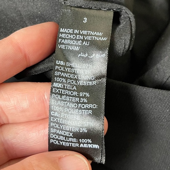 Chico’s Black Label Wide Leg Black Capri Pants Size 16 - Picture 4 of 8